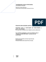 Universidade Católica Portuguesa: Caminhos para A Construção Da Fraternidade A Partir Da Amizade