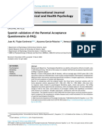 Spanish Validation of The Parental Acceptance Questionnaire (6-PAQ)