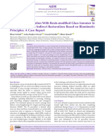 Deep Margin Elevation With Resin-Modified Glass Ionomer in