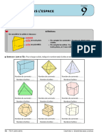 Geometrie Dans L Espace Resume de Cours Et Travaux Diriges