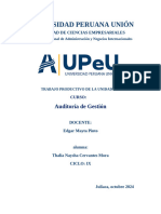 AUDITORIA DE GESTION (TRABAJO PRODUCTIVO N. 1) Thalia Cervantes