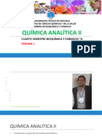 Clase Semana 1. Química Analítica II