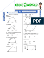 Ejercicios de Cuadriláteros para Primero de Secundaria