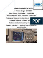 Reporte Práctica 2 - Medición de Voltaje en Un Osciloscopio