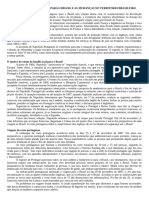 A Vinda Da Família Real para o Brasil e As Mudanças No Território Brasileiro