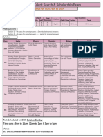 LTSSE Junior Wing Syllabus 27th Oct