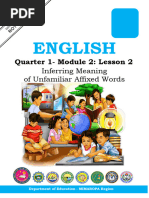 English: Quarter 1-Module 2: Lesson 2