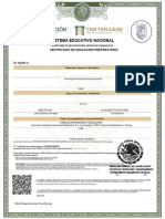 Sistema Educativo Nacional: Certificado de Educación Preparatoria