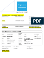 Electronic Ticket For Aka Michel MR Departure Date 06-10-2024