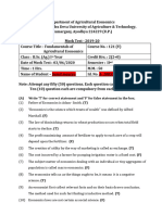 (Sumit) Economics Question With Answer