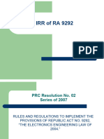 IRR RA 9292 Rule I