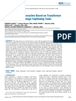 Deep Learning Approaches Based On Transformer Architectures For Image Captioning Tasks