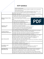 OCP Syllabus: Java Class Design