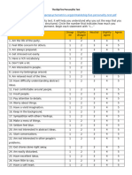 The Big Five Personality Test