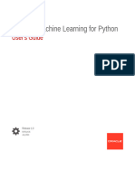 Oracle Machine Learning Python Users Guide