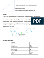 Study of Diode Half-Wave Rectifier Circuit