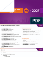 Au Small Finance Bank Analyst Day Presentation