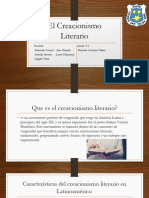 El Creacionismo Literario Trabajo en Grupo 9-1