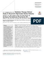 A Prospective 4p Radiation Therapy Clinical Study in Recurrent High-Grade Glioma Patients