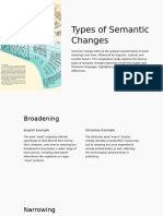 6-Types of Semantic Changes