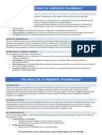 Forensic Pharmacy & Forensic Pharmacist