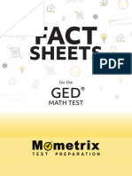 GED Math Fact Sheets