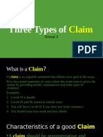 Types of Claim (English 10)