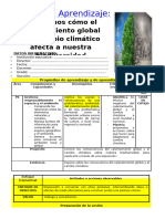 6º Grado Dia 1 Ps. Indagamos Cómo El Calentamiento Global y El Cambio Climático Afecta A Nuestra Biodiversidad