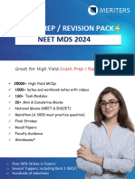 Crash Prep - Revision Pack - Neet Mds 2024 - 25 Updated