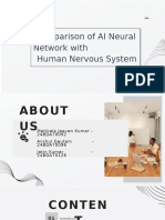 Comparison of AI Neural Network With Human Nervous System: Larana, Inc