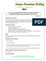 Programme de Formation Echafaudage Roulant