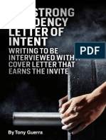 The Strong Residency Letter of Intent Writing To Be Interviewed With A Cover Letter That Earns The Invite (Tony Guerra) (Z-Library)