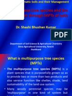 Multipurpose Tree Species and Bio Remediation Through MPTs of Soil