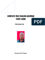 Complete Msce English Grammar by Wongani Chipeta (Baed)