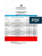 Calendário Semanal de Atividades Bmus 11 A 17 Mar