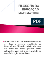 Aula 5 FILOSOFIA - DA - EDUCACAO - MATEMATICA