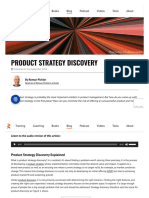 Product Strategy Discovery - Roman Pichler