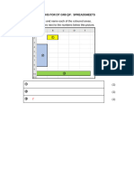 Theory Test Exampler 3 - Spreadsheets