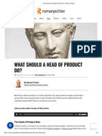 What Should A Head of Product Do - Roman Pichler