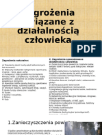 MOJE Zagrożenia Związane Z Dziłalnościa Człowieka MOJE