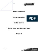 Global Politics Paper 2 HLSL Markscheme