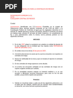 Notificacion 20 Dias. Peticion Centrales de Riesgo