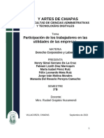 Universidad de Ciencias Y Artes de Chiapas: Participación de Los Trabajadores en Las Utilidades de Las Empresas