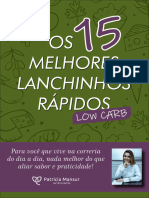 15 Melhores Lanches Low Carb