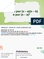 Módulo 53 - Divisão Por (X - A) (X - B) - Frente 13-Ce99f585204ac296