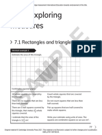 Exploring Measures: Sample