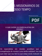 Desafios Missionários de Nosso Tempo