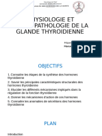 Physiologie Et Physiopathologie de La Glande Thyroidienne