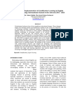 Exploring Implementation of Gamification Learning in English Languuage Teaching (International Journal 2015 - 2024)