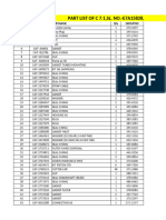 Price Part List of C7.1 950L, Sl. No.-E7a15828, Job No.-5500010793